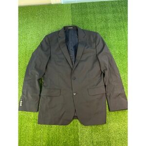 Oscar Jacobson Blazer Jacket Fit‎ 48 Navy Blue Sports Crest Button Preppy Party